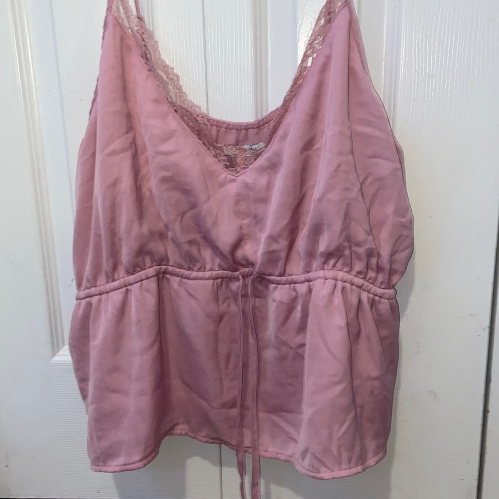 American Eagle Pink adjustable Crop top
